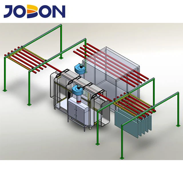 Traversere pulver belegg linje