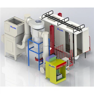 PVC elektrostatisk pulverbelegg sprayboksutstyr