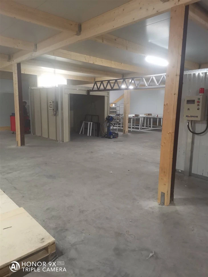 Manual Powder Coating Line With Walk in Booth And Electric Heating Oven high quality