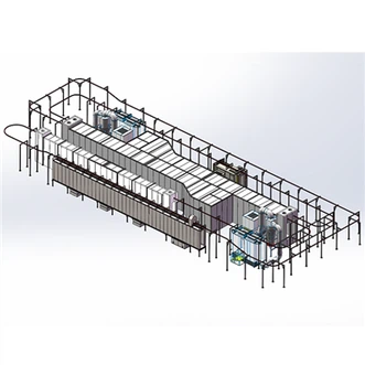 Automatisk pulverlakklinje Fabrikk Direkte salg